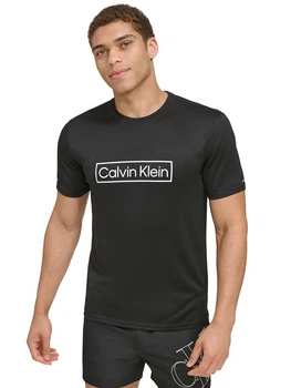 Футболка спортивная длинная мужская Calvin Klein 140618783 L Черная (1159807021)
