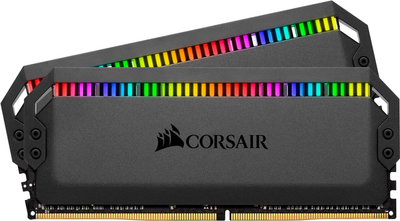 Оперативна пам'ять Corsair DDR4-3200 16384MB PC4-25600 (Kit of 2x8192) Dominator Platinum RGB Black (CMT16GX4M2Z3200C16)