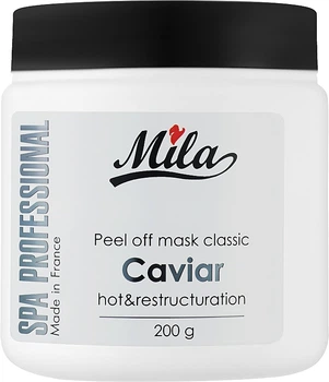 Маска альгинатная классическая порошковая "Экстракт черной икры" Mila Hot Peel Off Mask With Caviar 200g (720945-979383-2)