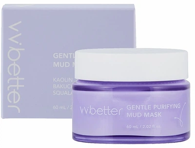 Грязьова маска для обличчя з каоліном, бакучиолом та скваланом - VVbetter Gentle Purifying Mud Mask 60ml (60ml) (1192858-1283235064-2)