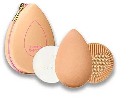 Набор - Beautyblender Besties Bronze Starter Set (sponge/1pcs + soap/16g + cleans/mat/1pcs + bag) Набор (1190555-1919550640-2)