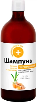 Шампунь для укрепления волос "Яичные желтки и золотой ус" Домашний Доктор 1000ml (404617-510769-2)