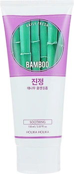 Пінка для обличчя "Бамбук", що очищає, заспокійлива Holika Daily Fresh Cleansing Foam Soothing Bamboo 150ml (765334-695930-2)