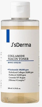 Тонер для комплексного зволоження з керамідами та колагеном - J'sDerma Collamide Niacin Toner 200ml.