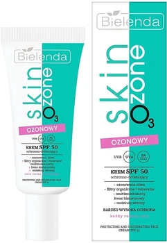 Озоновий сонцезахисний і оксигенувальний крем SPF 50 - Bielenda Skin O3 Protection and Oxygenating Face Cream SPF50 40ml (1190274-649187022-2)