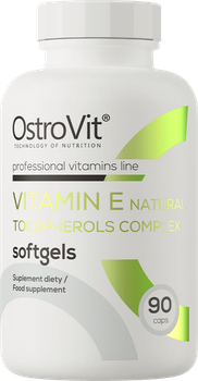 Харчова добавка OstroVit Vitamin E Natural Tocopherols Complex 90 капсул (5903933902548)