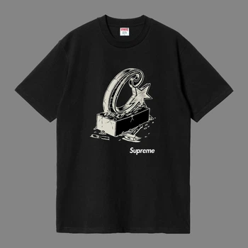 Футболка унисекс с рисунком Supreme размер S черного цвета