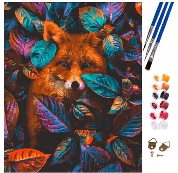 Картины по номерам живопись Лиса 47×58 см Al1