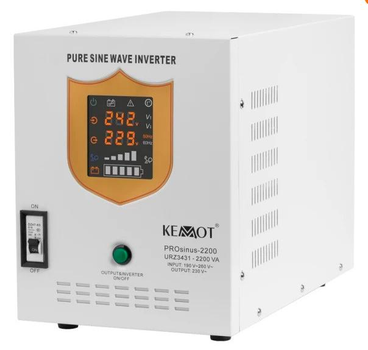 Источник бесперебойного питания (ИБП) 1600/2200W 12v Kemot PROsinus 2200 (Белый) URZ3431