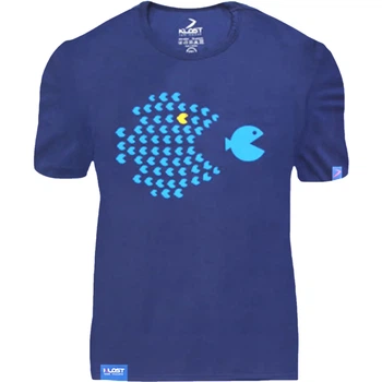Футболка KLOST "School Of Fish (Отважный косячок рыб)" Blue S