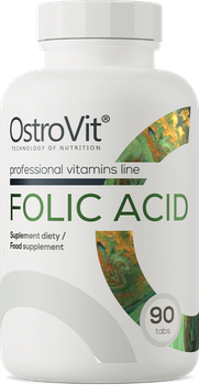 Харчова добавка OstroVit Folic Acid 90 таблеток (5902232619256)