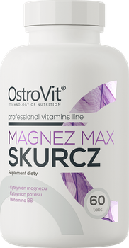 Suplement diety OstroVit Magnez Max Skurcz 60 tabletek (5902232612165)