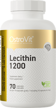 Suplement diety OstroVit Lecithin 1200 70 kapsułek (5902232618600)
