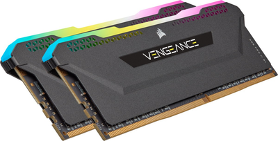 Оперативна память Corsair DDR4-3600 16384MB PC4-28800 (Kit of 2x8192) Vengeance RGB PRO SL Black (CMH16GX4M2Z3600C18)