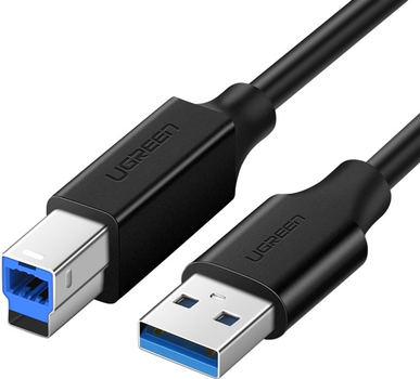 Кабель Ugreen US210 USB 3.0 AM to BM Print Cable 1 м Black (UGR-30753)