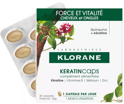 Дієтична добавка Klorane Keratin 3 x 30 капсул (3282770203813)