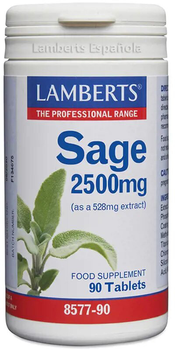 Дієтична добавка Lamberts Salvia 2500 mg 90 пігулок (5055148403416)