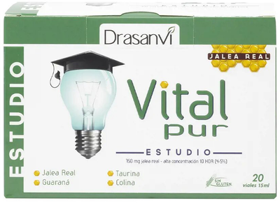 Дієтична добавка Drasanvi Vitalpur Study Vials 20 x 15 мл (8436044512391)