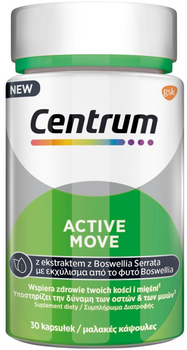 Suplement diety Centrum Active Move wspiera zdrowie kości i mięśni 30 kapsułek (5054563183774)