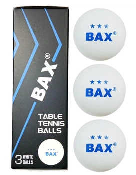 Набор мячей для настольного тенниса BAX 3* BALLS 3 шт