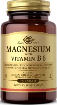Вітаміни та мінерали Solgar Magnesium with Vitamin B6 100 таблеток
