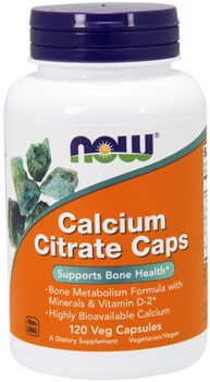 Кальций цитрат NOW Calcium Citrate Caps 120 капс минеральный комплекс