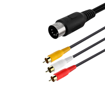 Кабель RMC Mega Drive 1 Composite 3RCA - AV Multi Out Black 1.8m