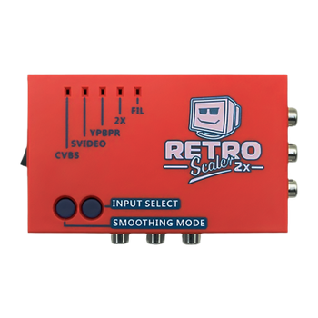 Адаптер Retro Scaler 2X AV to HDMI Converter and Line-Doubler PlayStation 2 1 Wii SNES Sega Mega Drive Red Blue