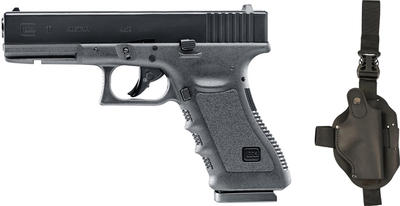 Набор Пневматический пистолет Umarex Glock 17 (5.8361) + Кобура набедренная Ammo Key Illegible-1 для GLOCK17 Black Hydrofob (Z3.3.2.083)