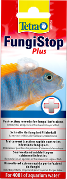Лекарственное средство Tetra Medica Fungi Stop Plus для борьбы с грибковыми и бактериальными инфекциями у аквариумных рыб, на 400 л, 20 мл