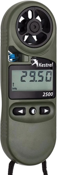 Портативна метеостанція Kestrel 2500NV Weather Meter, Night Vision Green