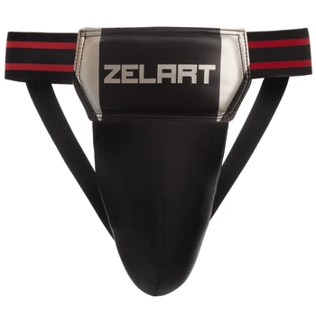 Захист паху чоловічий ZELART (PU, р-р S, чорний-срібний) (BO-1382_Чорно-срібний_S)