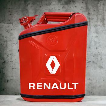 Подарункова каністра міні-бар з дозаправкою 20л RENAULT марка авто, uwest, Червона