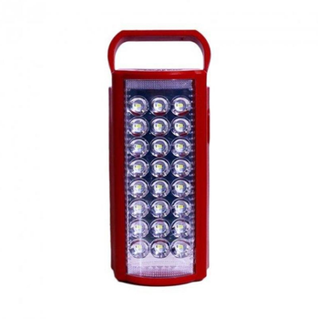 Аккумуляторный фонарь лампа Almina 2606L с функцией Power bank переносной светильник 24 LED лед красный