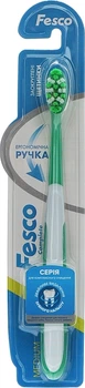 Зубна щітка середньої твердості, зелена - Fesco Complete Medium Tothbrush Зубна щітка середньої твердості, зелена (1шт) (1160206-0-2)