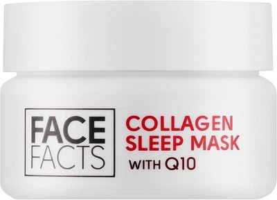Ночная гель-маска с коллагеном и коэнзимом Q10 - Face Facts Collagen & Q10 Gel Sleep Mask 50ml (1129845-1507170-2)