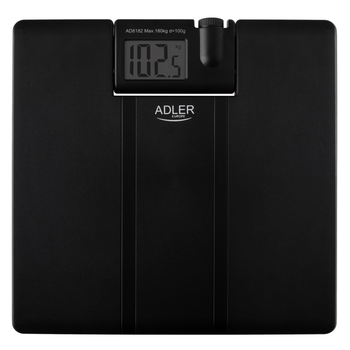 Цифровые весы с проекцией Adler 8182 - стильный черный корпус, 180 кг