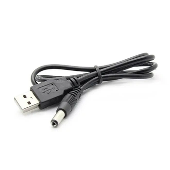 Кабель USB для роутера (USB 5V to DC 5.5x2.1 5V) 1m black