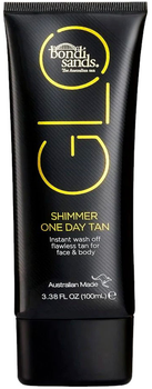 Сяюча автозасмага для обличчя та тіла Bondi Sands GLO Shimmer One Day Tan 100 мл (0850278004497)