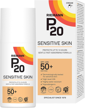 Сонцезахисний крем Riemann P20 Sensitive SPF 50+ 200 мл (5701943102039)