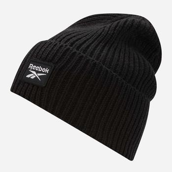 Czapka męska Reebok Cl Fo Beanie One Size Czarna (4060519952807)