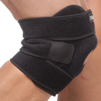 Наколенник ортез коленного сустава с эластичными ребрами жесткости Mute My Fit 9051 Black