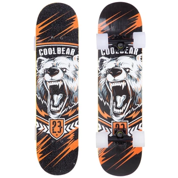 Скейтборд Skateboard Cool Bear 23 Sprinter SK-1246-5 Black-Orange-White