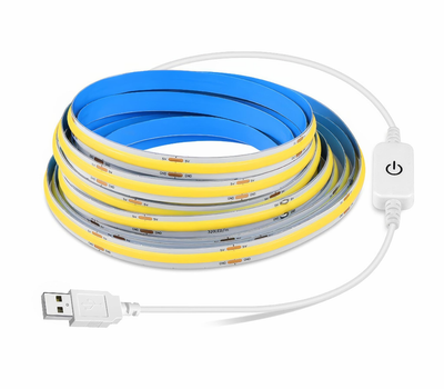 LED USB светильник с выключателем и регулировкой яркости 2 метра COB strip