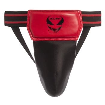 Захист для паху чоловічий Zelart Heroe 1378 розмір L Black-Red