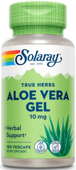 Алое віра Solaray Aloe Vera Gel 10 mg 100 veg caps