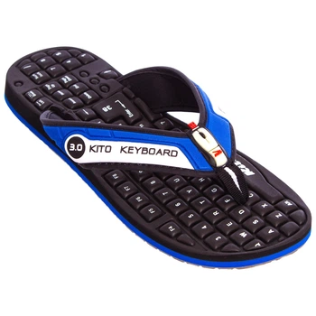 Вьетнамки подростковые KITO KWE708-D.BLUE-BK размер 37 черный-синий