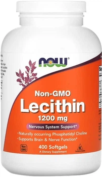 Соевый лецитин Now Foods Lecithin 1200 mg Non GMO 400 капс