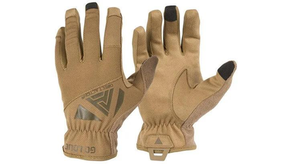 Тактичні сенсорні рукавиці розмір S Helikon-Tex Direct Action Light Gloves Койот (GL-LGHT-PES-CBR-S)