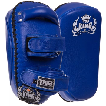 Пады для тайского бокса Тай-пэды 40x21x11см кожа TOP KING Ultimate цвет синий TKKPU-XL